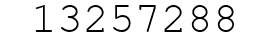 Number 13257288.