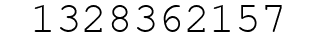 Number 1328362157.