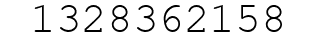 Number 1328362158.