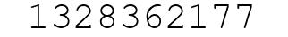 Number 1328362177.