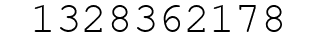 Number 1328362178.