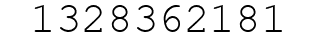 Number 1328362181.