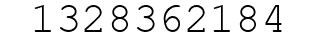 Number 1328362184.