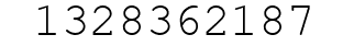 Number 1328362187.