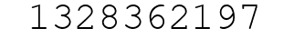 Number 1328362197.
