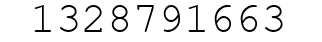 Number 1328791663.