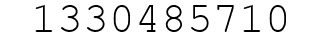 Number 1330485710.