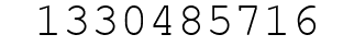 Number 1330485716.