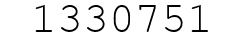 Number 1330751.