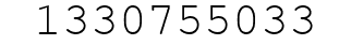 Number 1330755033.
