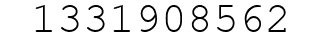 Number 1331908562.