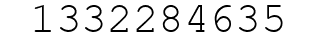 Number 1332284635.