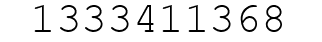 Number 1333411368.