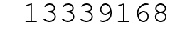 Number 13339168.