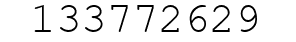 Number 133772629.