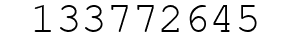 Number 133772645.