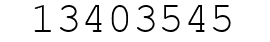 Number 13403545.