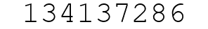 Number 134137286.