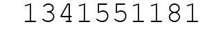Number 1341551181.