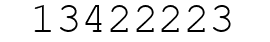Number 13422223.