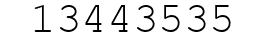 Number 13443535.