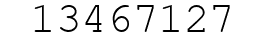 Number 13467127.