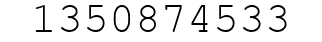Number 1350874533.