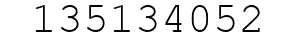 Number 135134052.