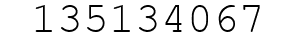 Number 135134067.