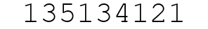 Number 135134121.