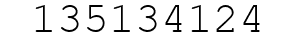 Number 135134124.