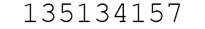 Number 135134157.