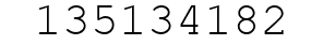 Number 135134182.