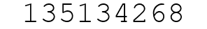 Number 135134268.