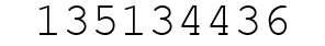 Number 135134436.