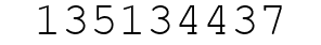 Number 135134437.