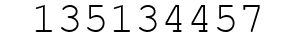 Number 135134457.