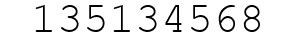 Number 135134568.
