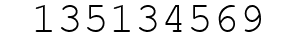 Number 135134569.