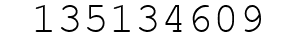 Number 135134609.