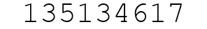 Number 135134617.