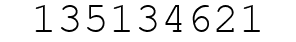 Number 135134621.