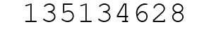Number 135134628.