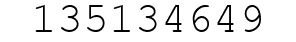Number 135134649.
