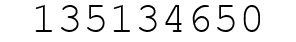 Number 135134650.