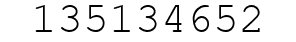 Number 135134652.
