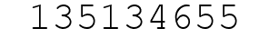 Number 135134655.