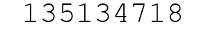 Number 135134718.