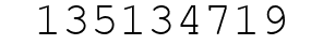 Number 135134719.