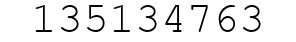 Number 135134763.
